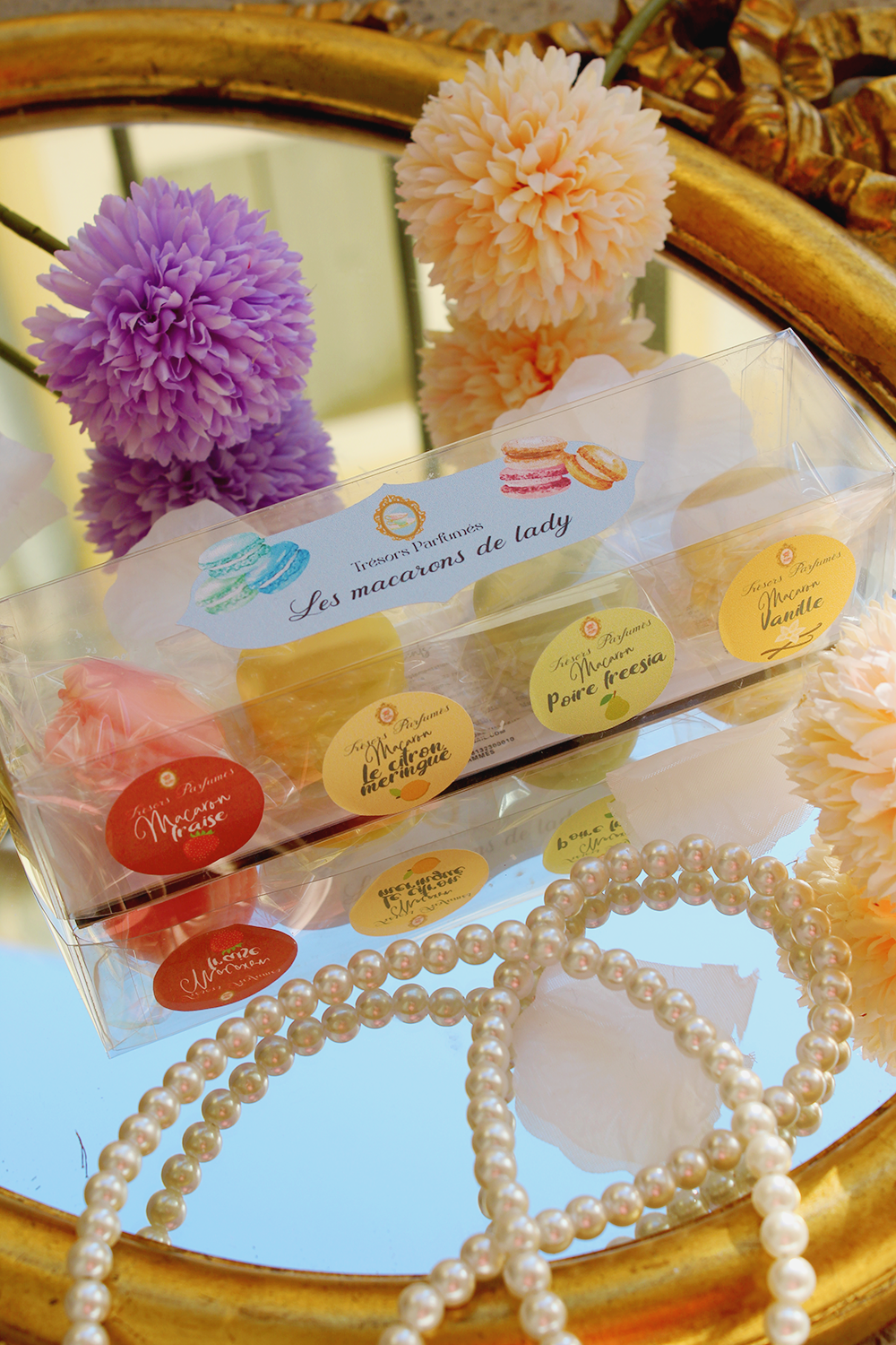 Les macarons de Lady - coffret 4 fondants parfumés