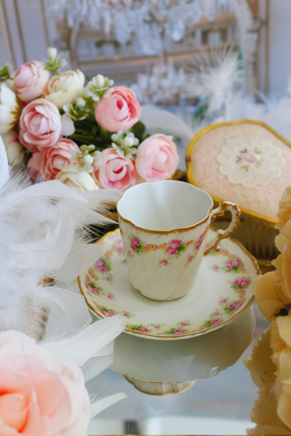 Tasse à café porcelaine - Le Jardin de Madame Rose