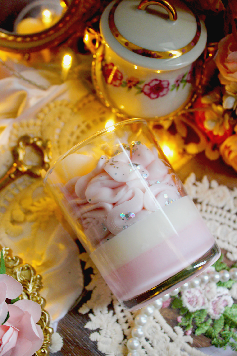 Bougie gourmande Orchidée givrée parfum orchidée