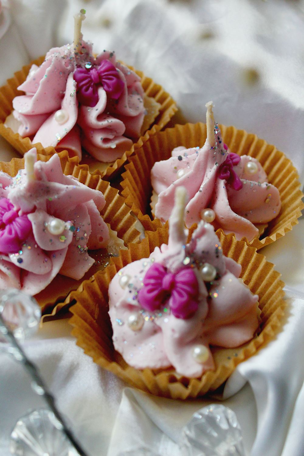 Les bougies cupcakes - parfum au choix
