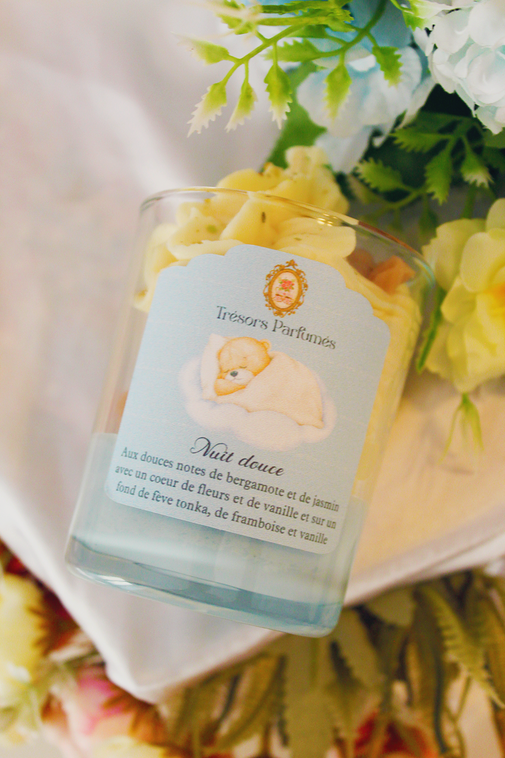 Bougie gourmande "Nuit douce" - parfum mon doudou