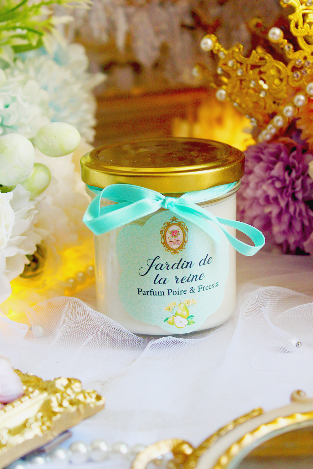 Bougie classique : Jardin de la reine parfum poire & freesia