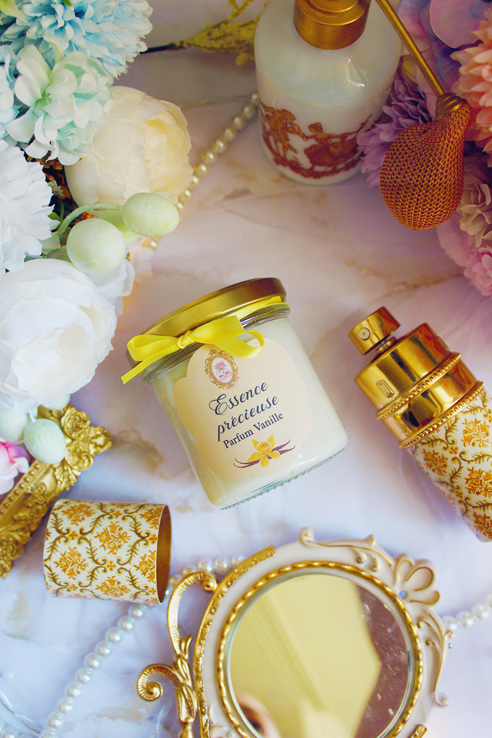 Bougie classique : Essence Précieuse – Parfum Vanille