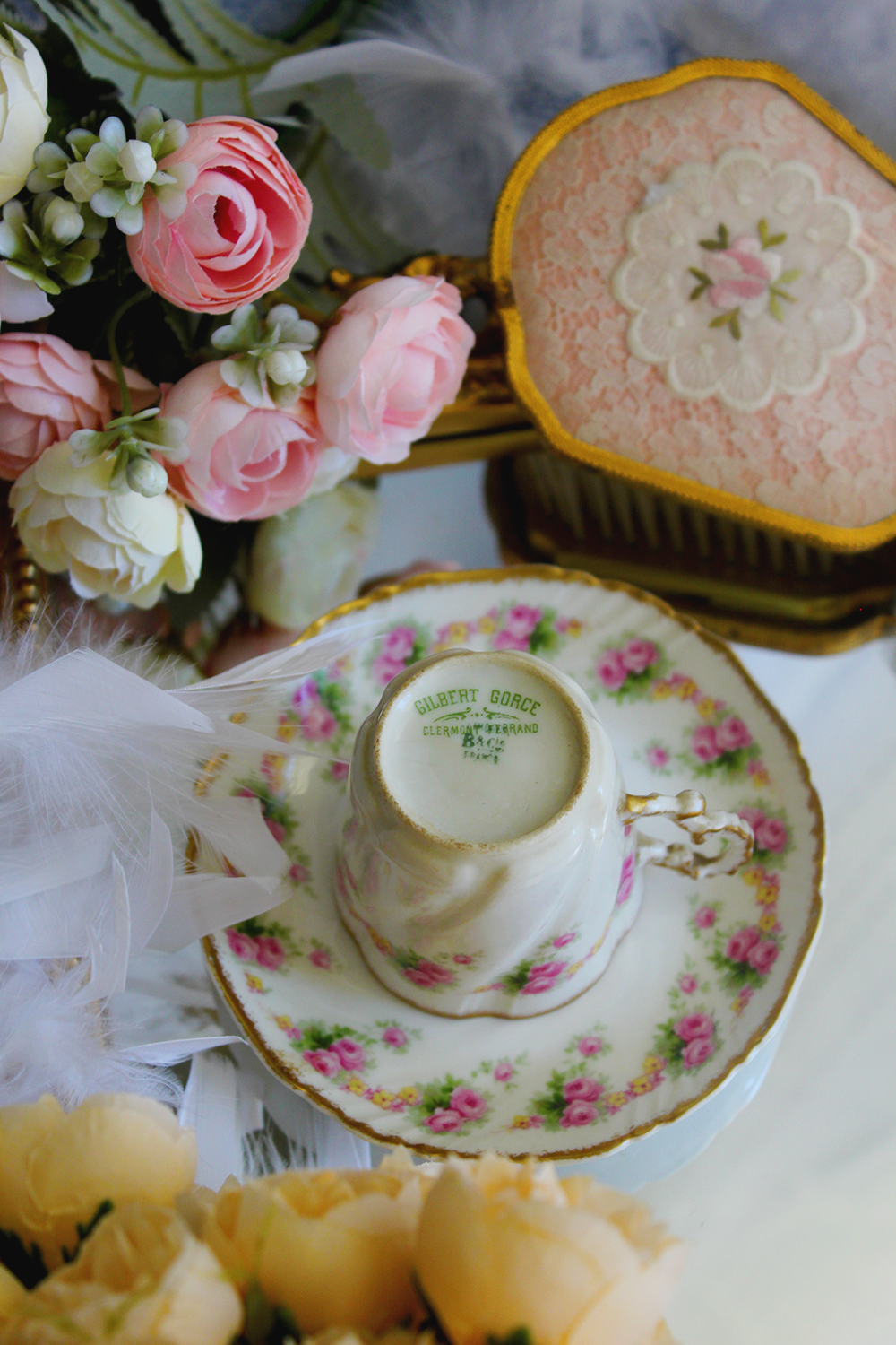 Tasse à café porcelaine - Le Jardin de Madame Rose