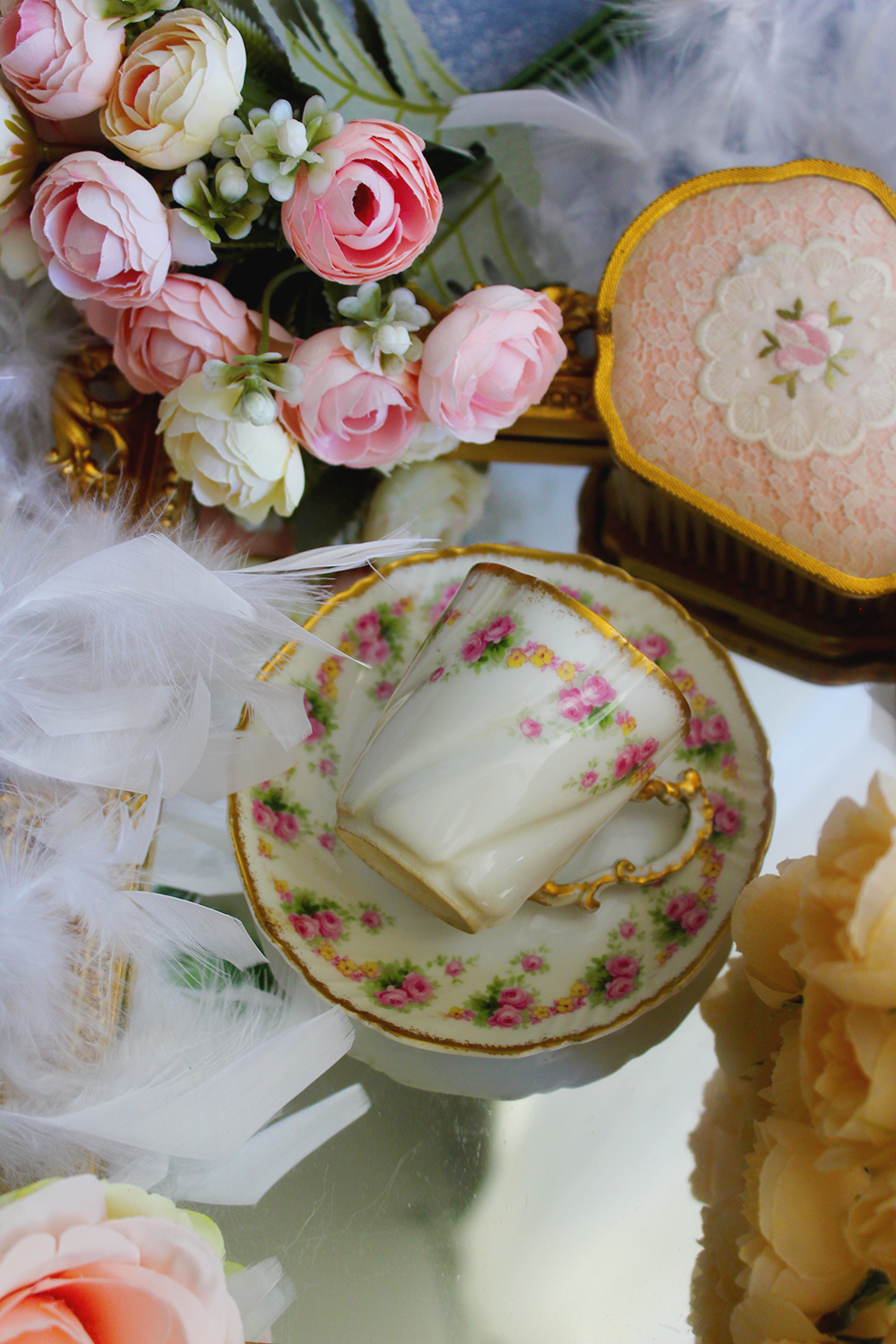 Tasse à café porcelaine - Le Jardin de Madame Rose