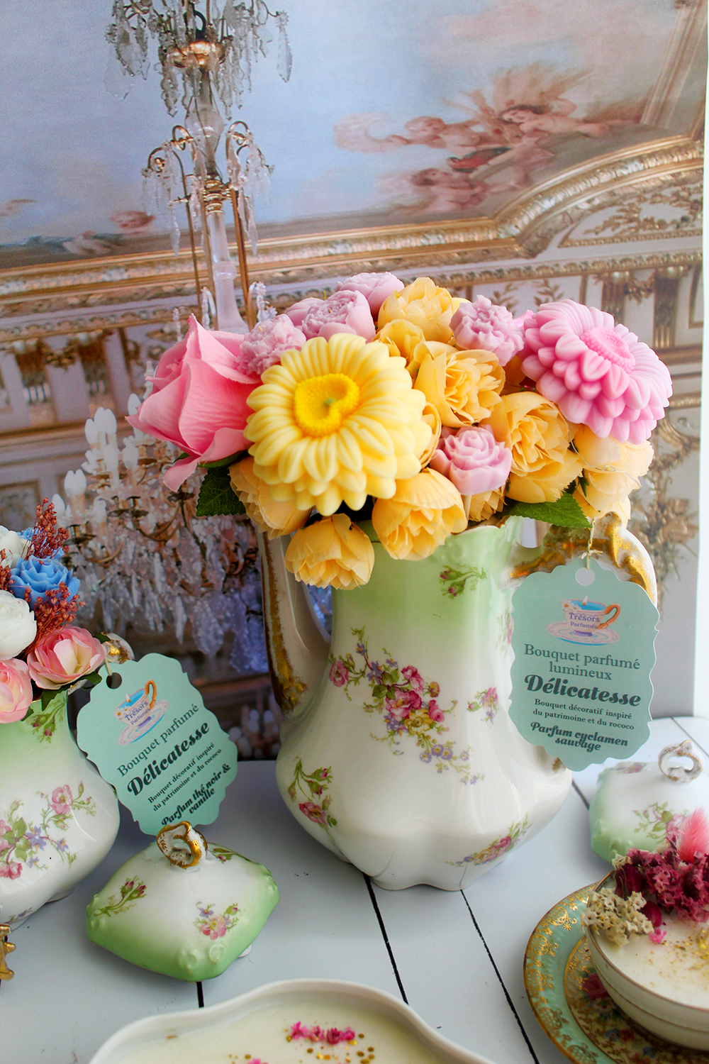 Bouquet parfumé éternel lumineux : Délicatesse parfum cyclamen sauvage