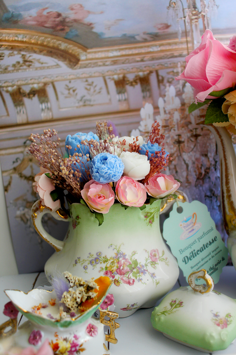 Bouquet parfumé éternel : delicatesse parfum thé noir et vanille