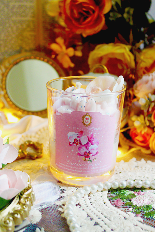 Bougie gourmande Orchidée givrée parfum orchidée