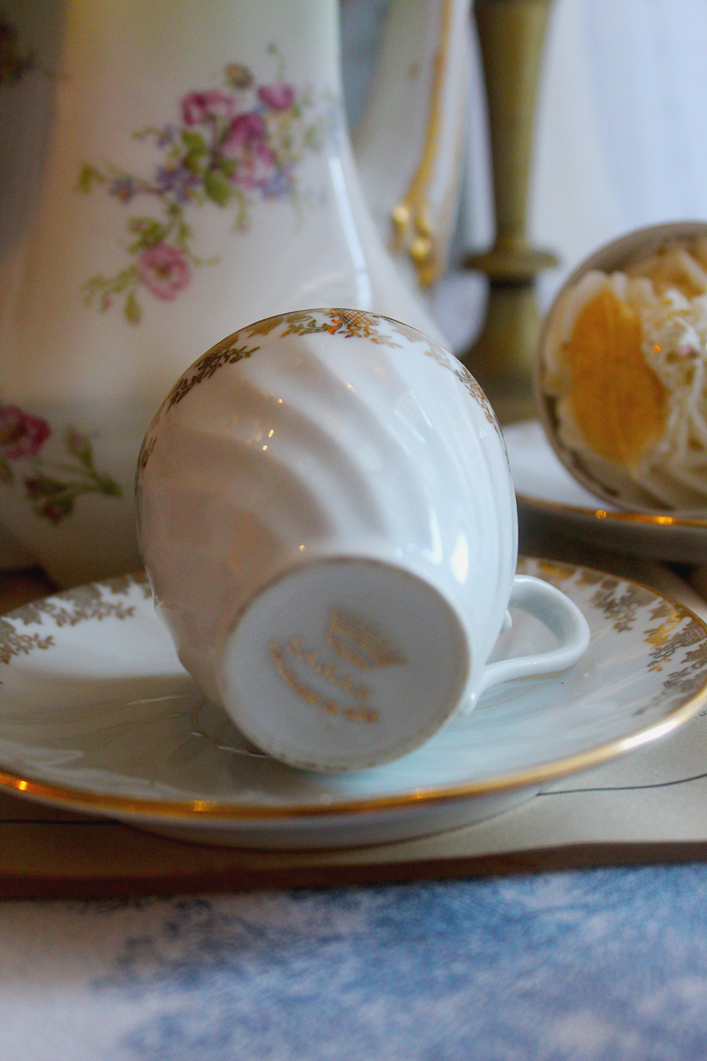 Bougie chantilly de cire " gourmandise de la princesse " parfum tilleul