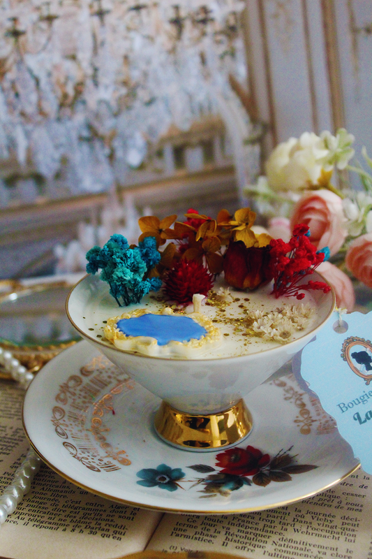 Bougie décorative parfumé Lady Eloise parfum explosion de fleurs