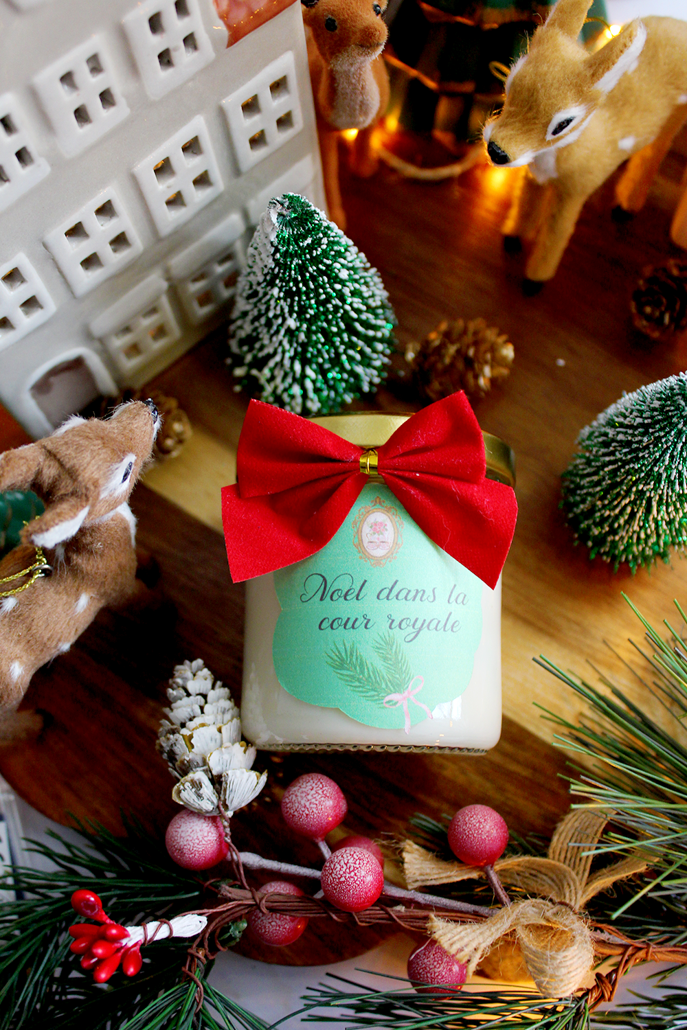 Bougie classique : Noël dans la cour royale parfum sapin