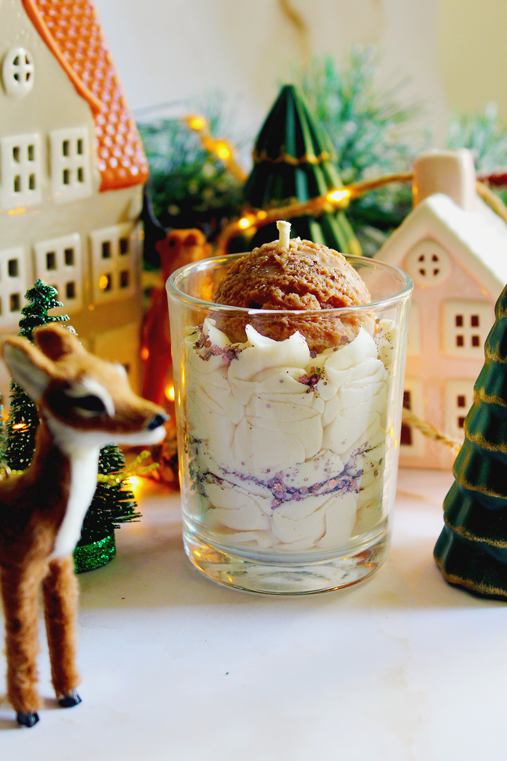 Bougie gourmande marron glacés