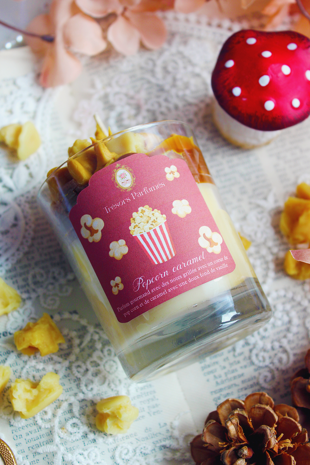 Pop corn caramel - Bougie gourmande