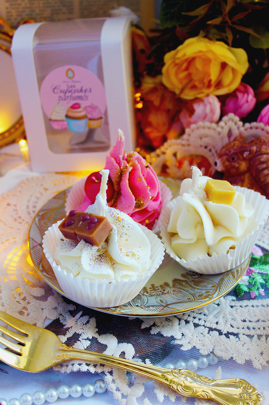 Les bougies cupcakes - parfum au choix