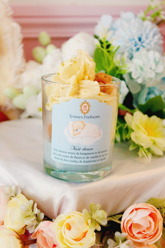 Bougie gourmande "Nuit douce" - parfum mon doudou