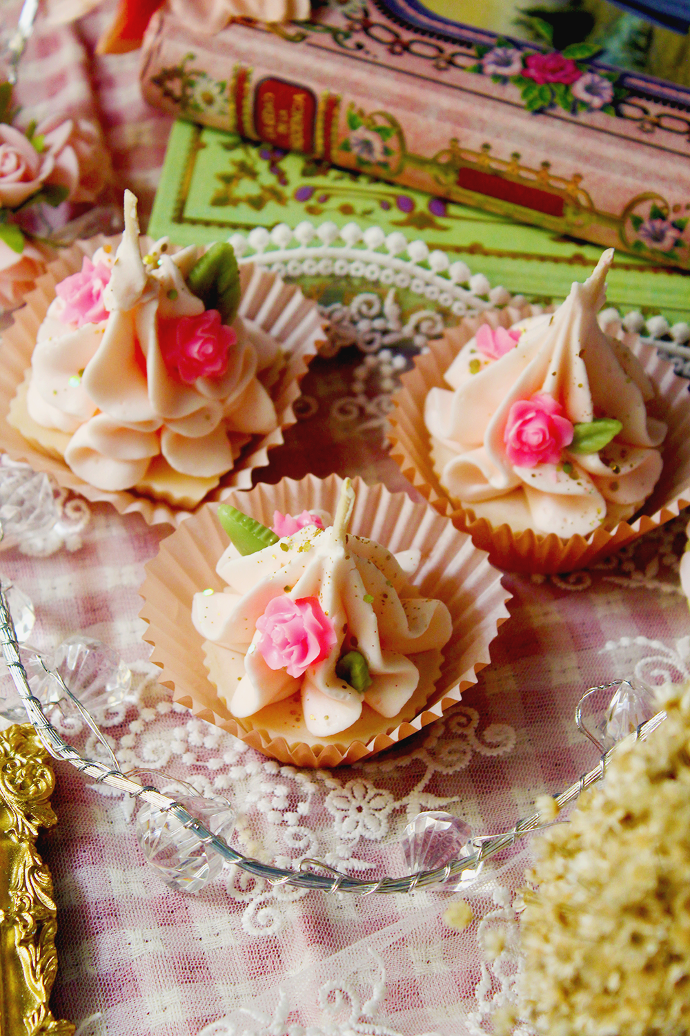 Les bougies cupcakes - parfum au choix