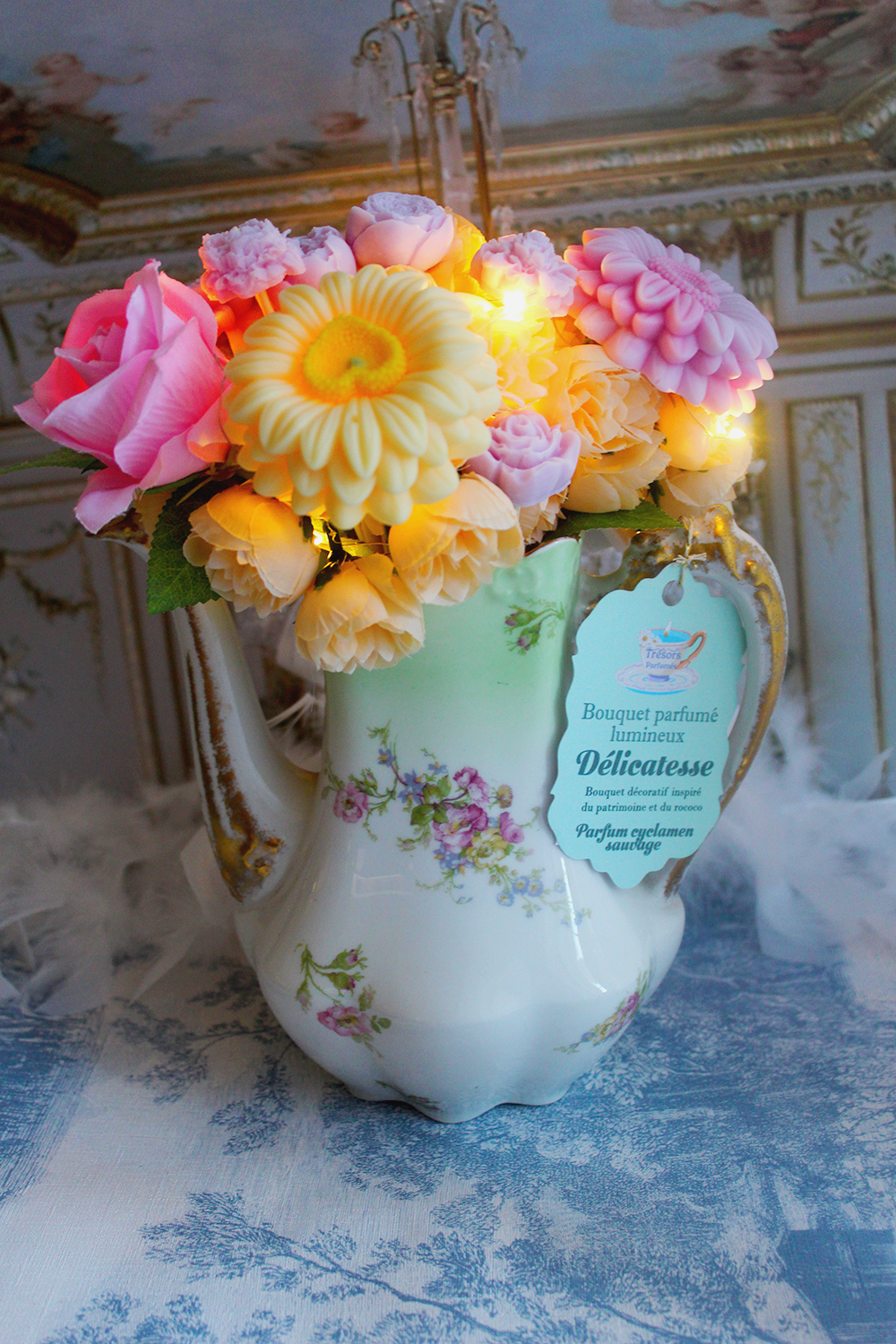 Bouquet parfumé éternel lumineux : Délicatesse parfum cyclamen sauvage