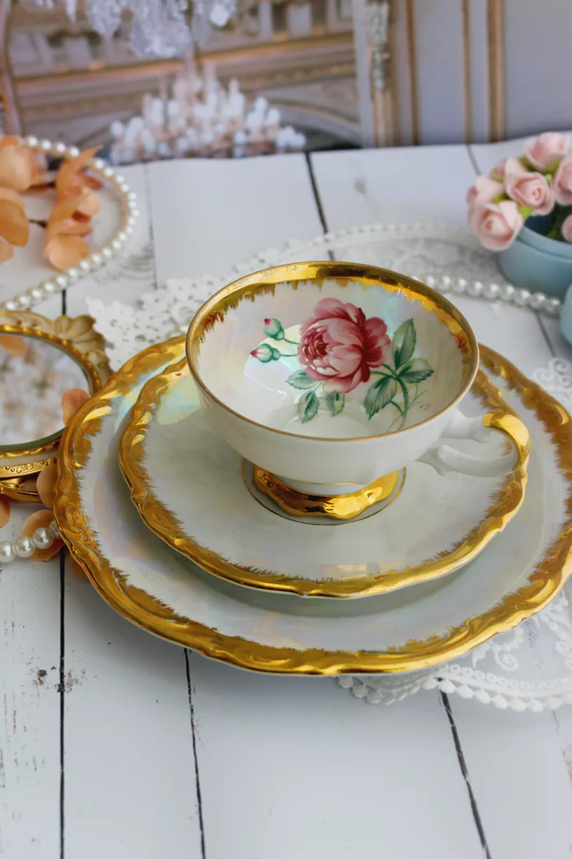 L'heure du brunch : Trio de porcelaine de Bavière 3 pieces