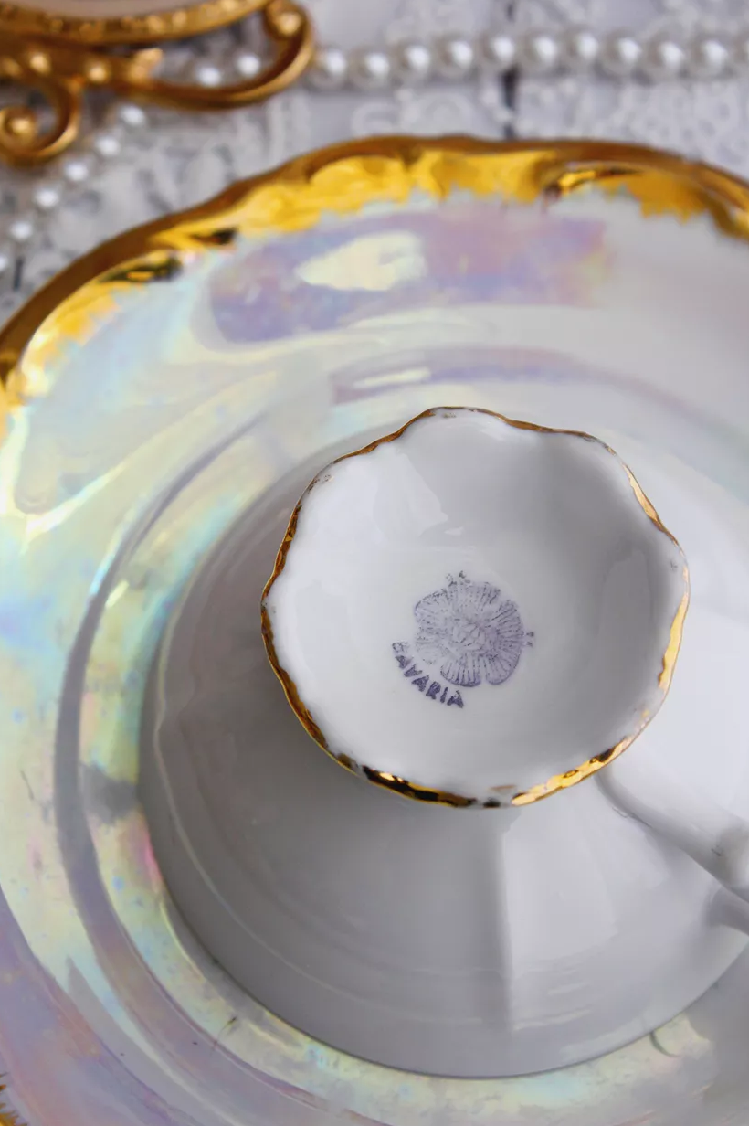 L'heure du brunch : Trio de porcelaine de Bavière 3 pieces