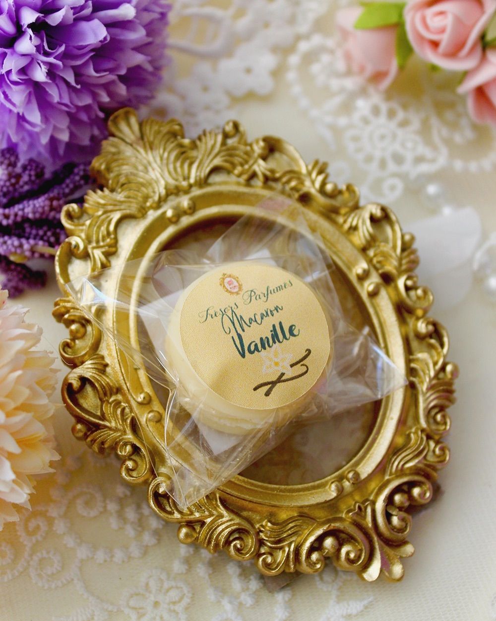 Fondant parfumé macaron vanille Trésors Parfumés
