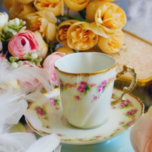 Tasse à café porcelaine - Le Jardin de Madame Rose