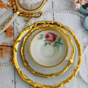 L'heure du brunch : Trio de porcelaine de Bavière 3 pieces