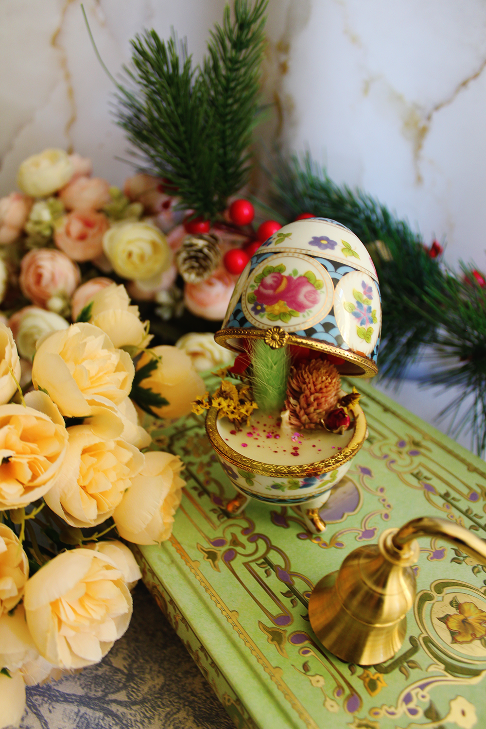 L’Œuf “Le Secret des Roses” – parfum monoi pêche – Image 2